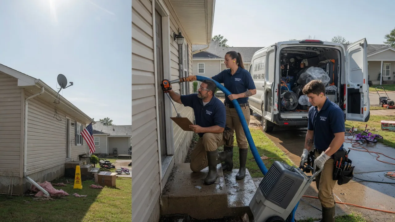 Ceiling Water Damage Restoration in New Lebanon, OH near me